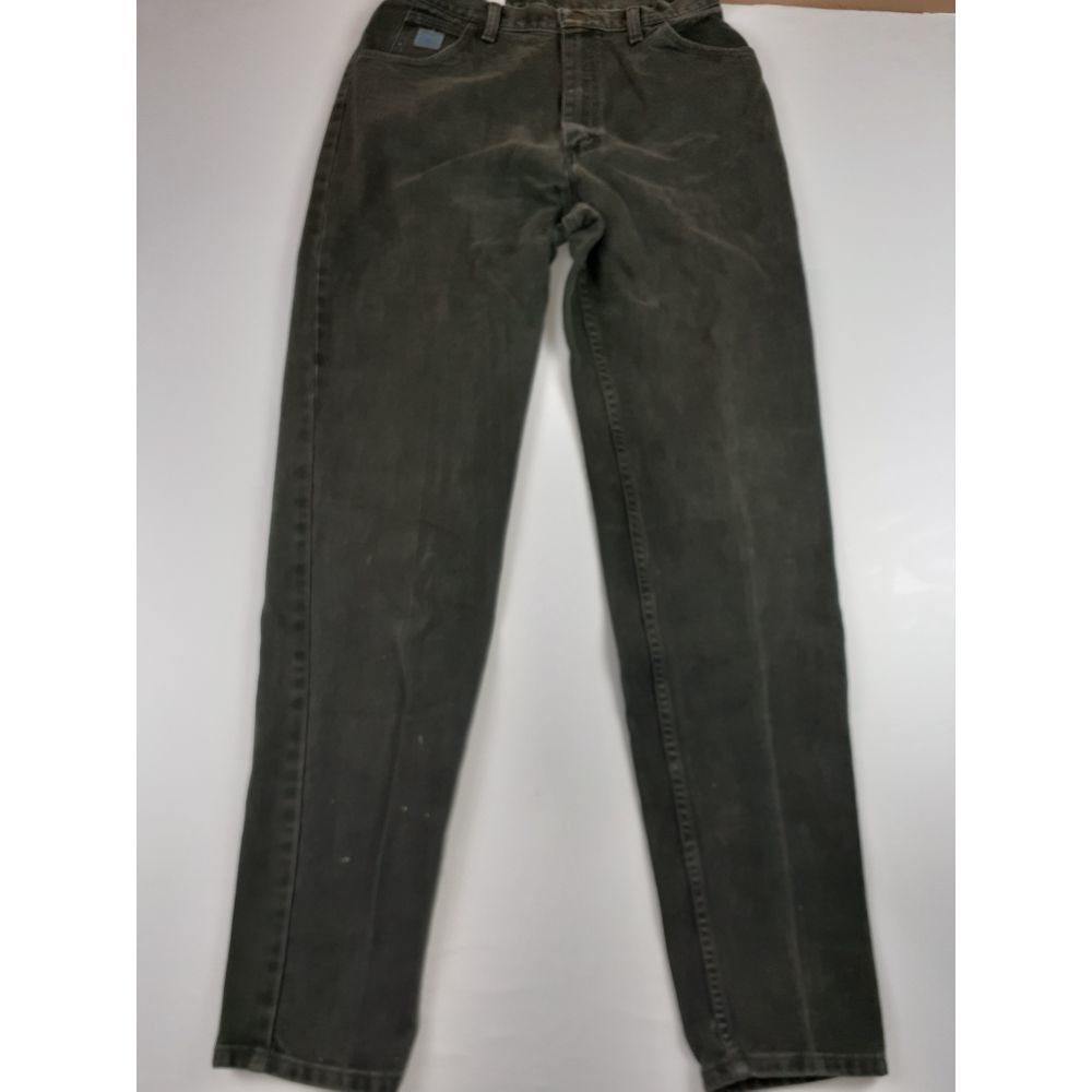 WRANGLER HIGH WAIST TAPER LEG FADED GREEN JEANS